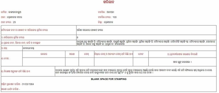 certified copy of ror odisha